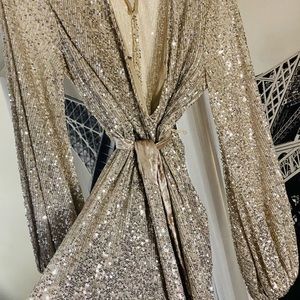 Sequins Silver Romper